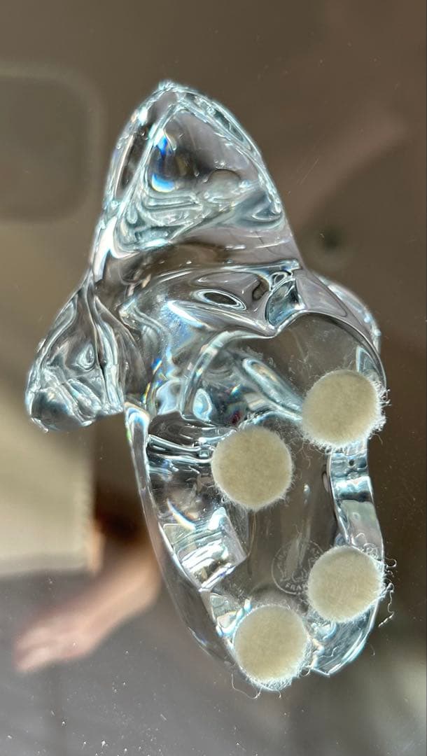 バカラ Baccarat クリスタル ミニマルズ 犬 置物