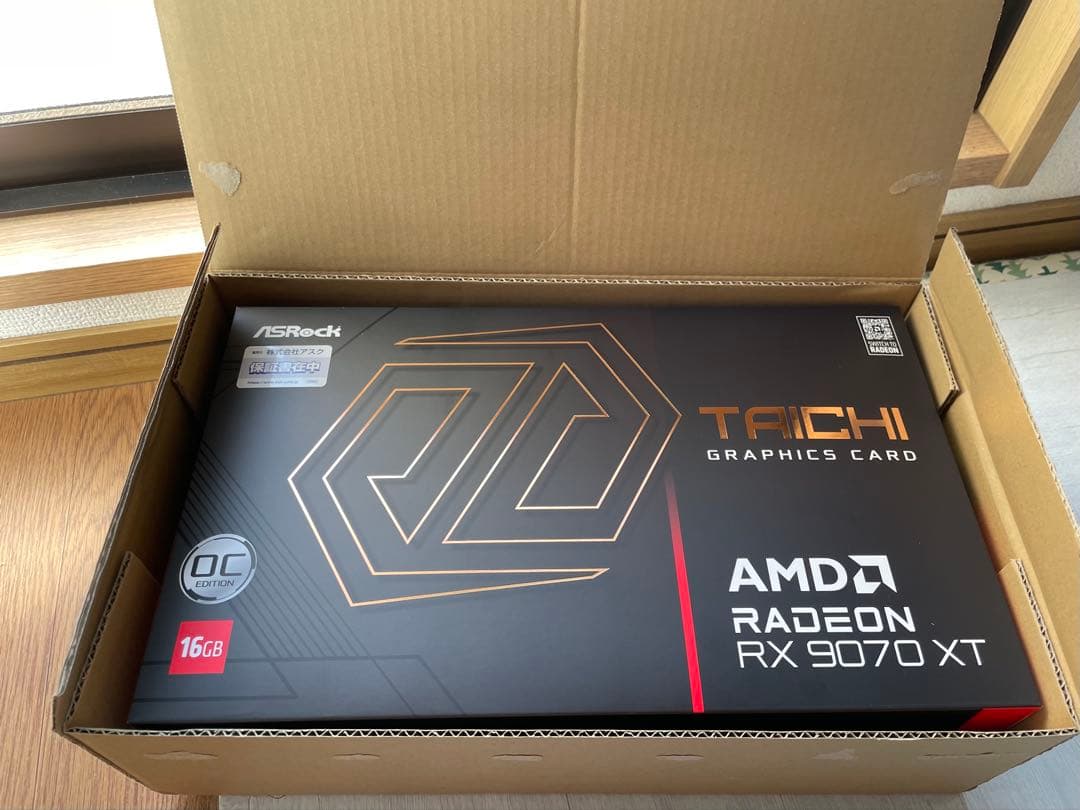 メーカー保証2年ASRock Radeon RX9070 XT taichi