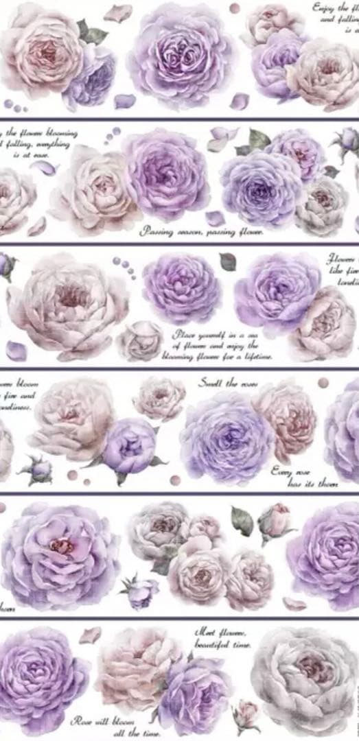 お花系 海外マステ まとめ売り 7巻