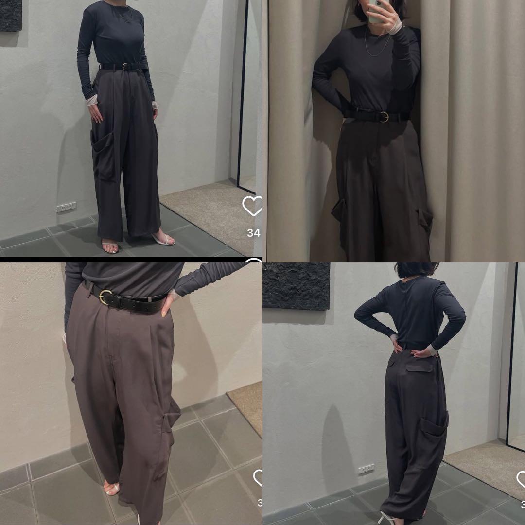 ETRE TOKYO 25SS リラクシーカーゴパンツ チャコール M