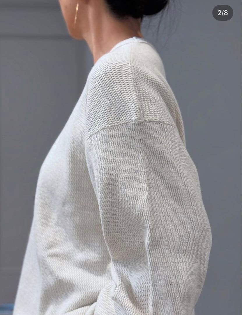 【chimala】WAFFLE CREW TOP 今季　XS新品未使用