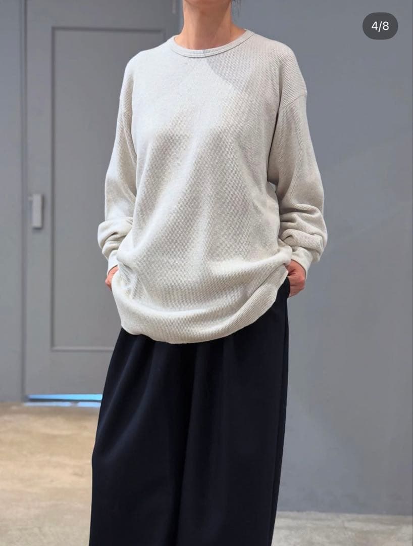 【chimala】WAFFLE CREW TOP 今季　XS新品未使用