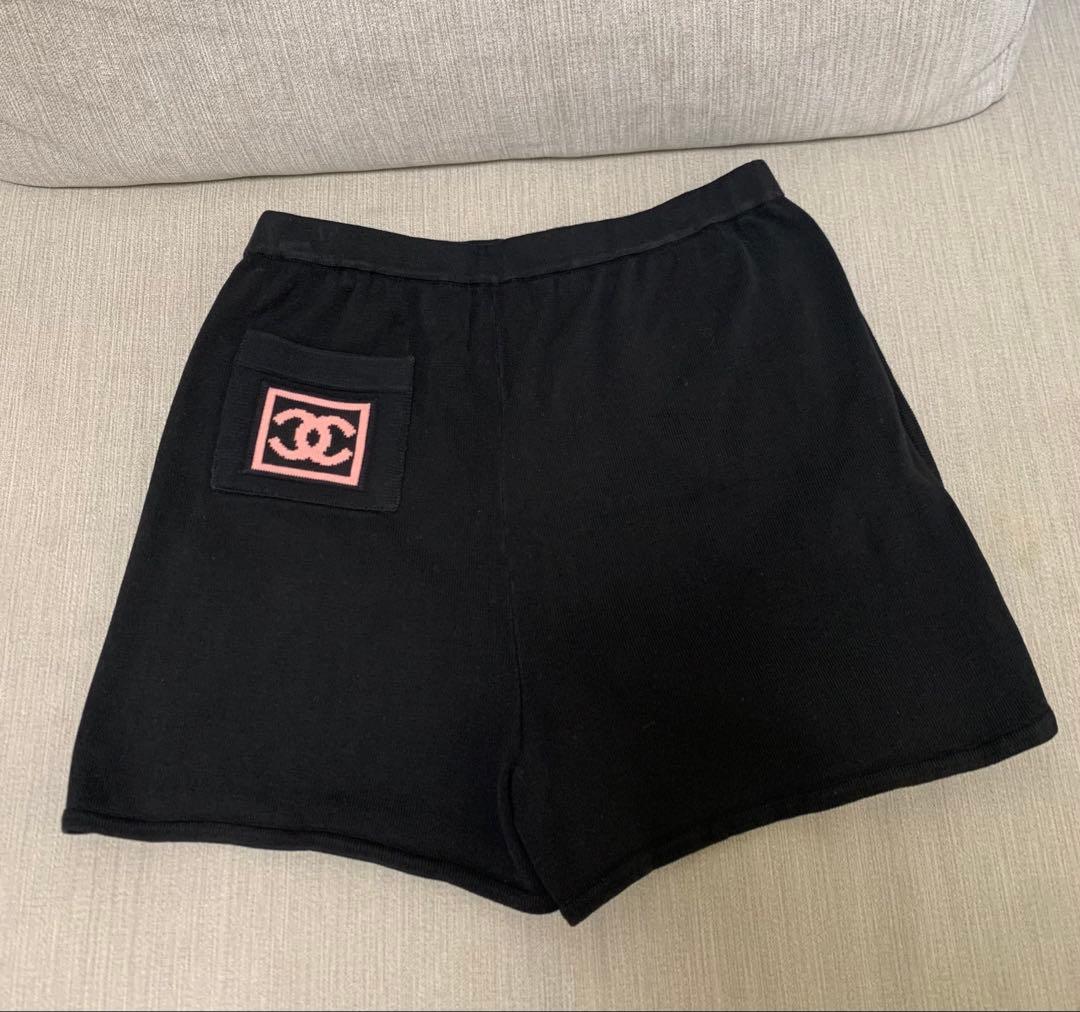 シャネル CHANEL ショートパンツ ココマーク ブラック レア物 人気
