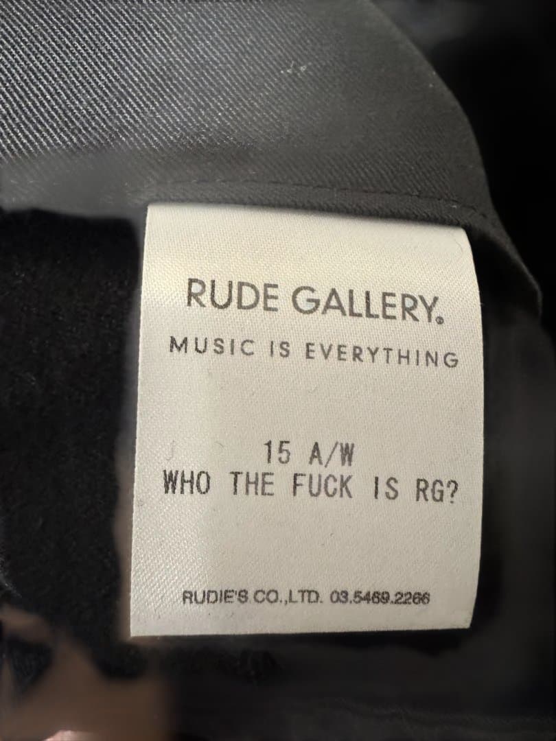 RUDE GALLERY ブラック スラックス 15 A/W