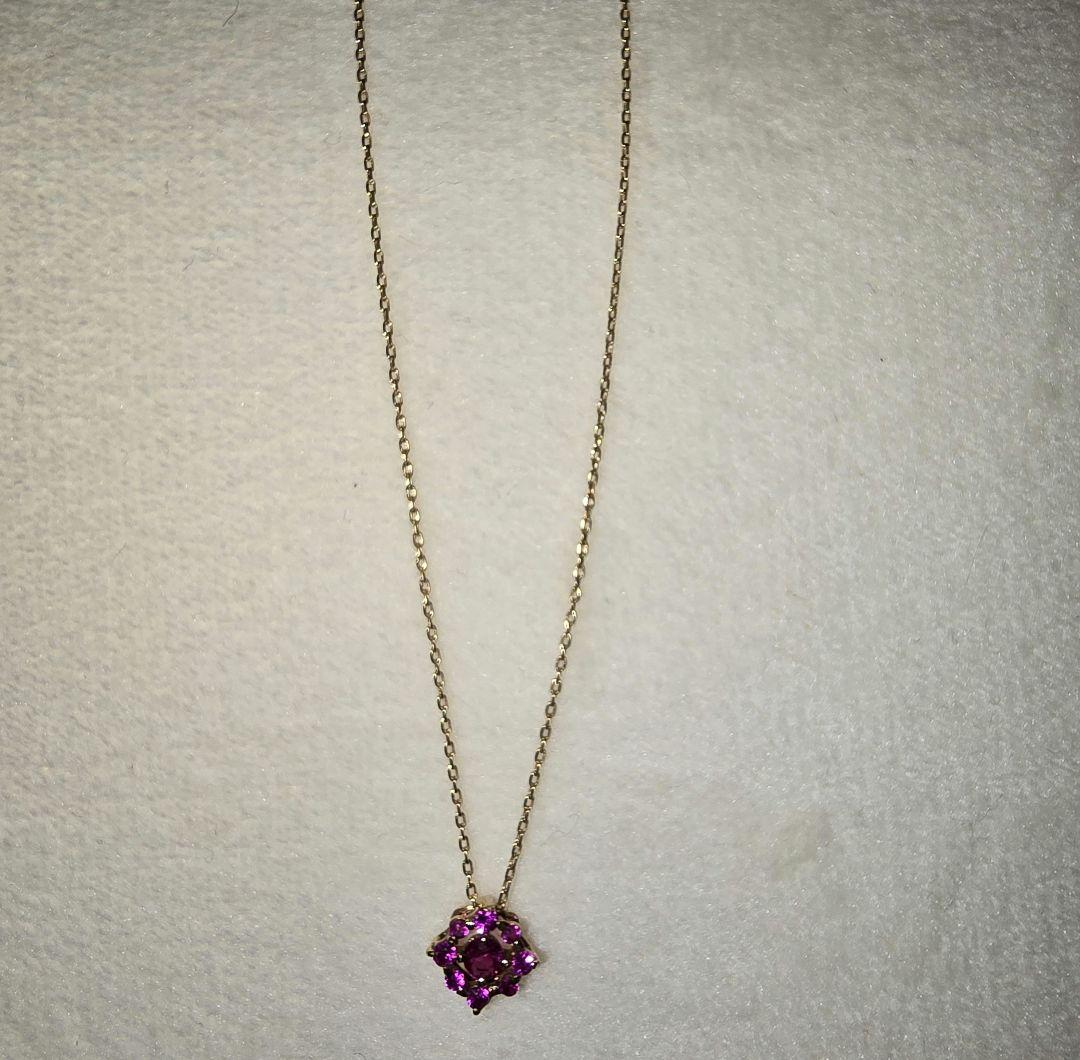 cullent ルビー k18 ネックレス ペンダント