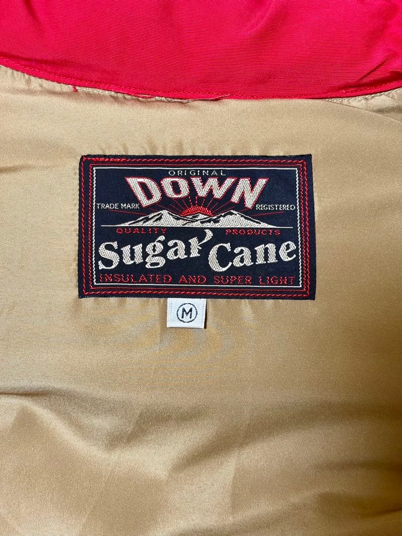 Sugar Cane レザーヨーク ダウンベスト M 赤 シュガーケーン