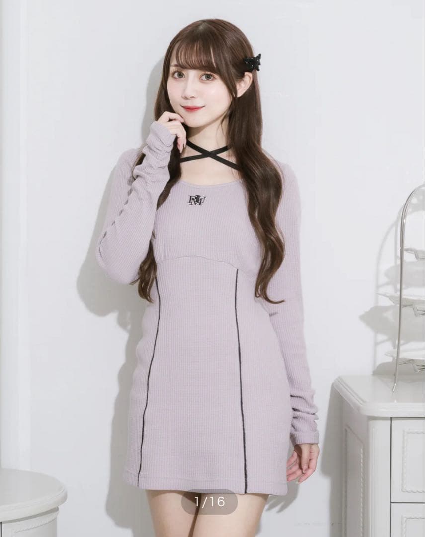 pium ミニ丈ワンピース