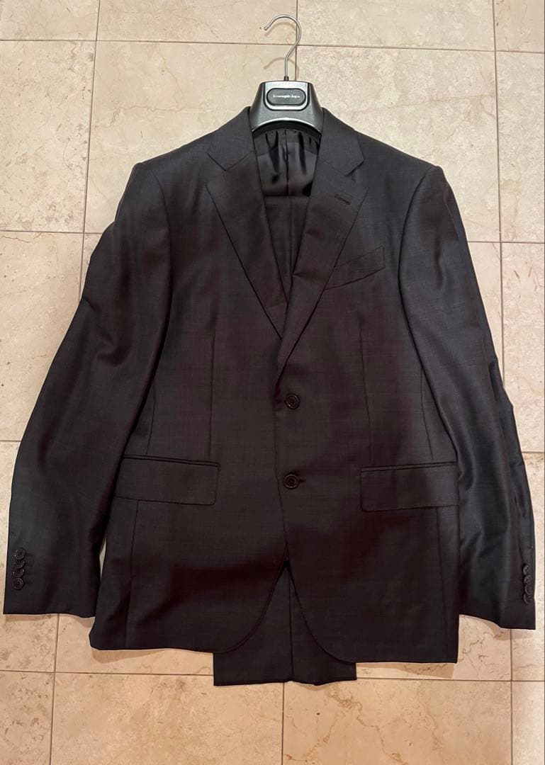 Ermenegildo Zegna トロフェオ　ダークグレー スーツ　48C