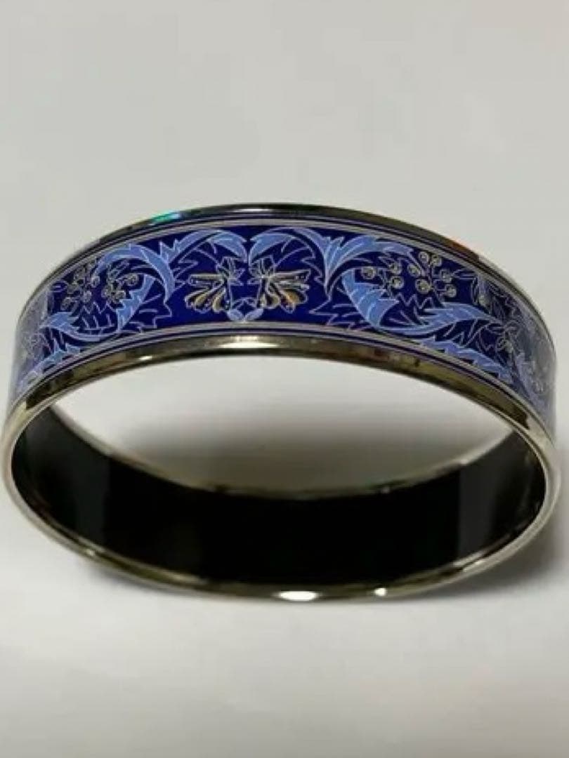 HERMES 青 バングル 専用ボックス付き