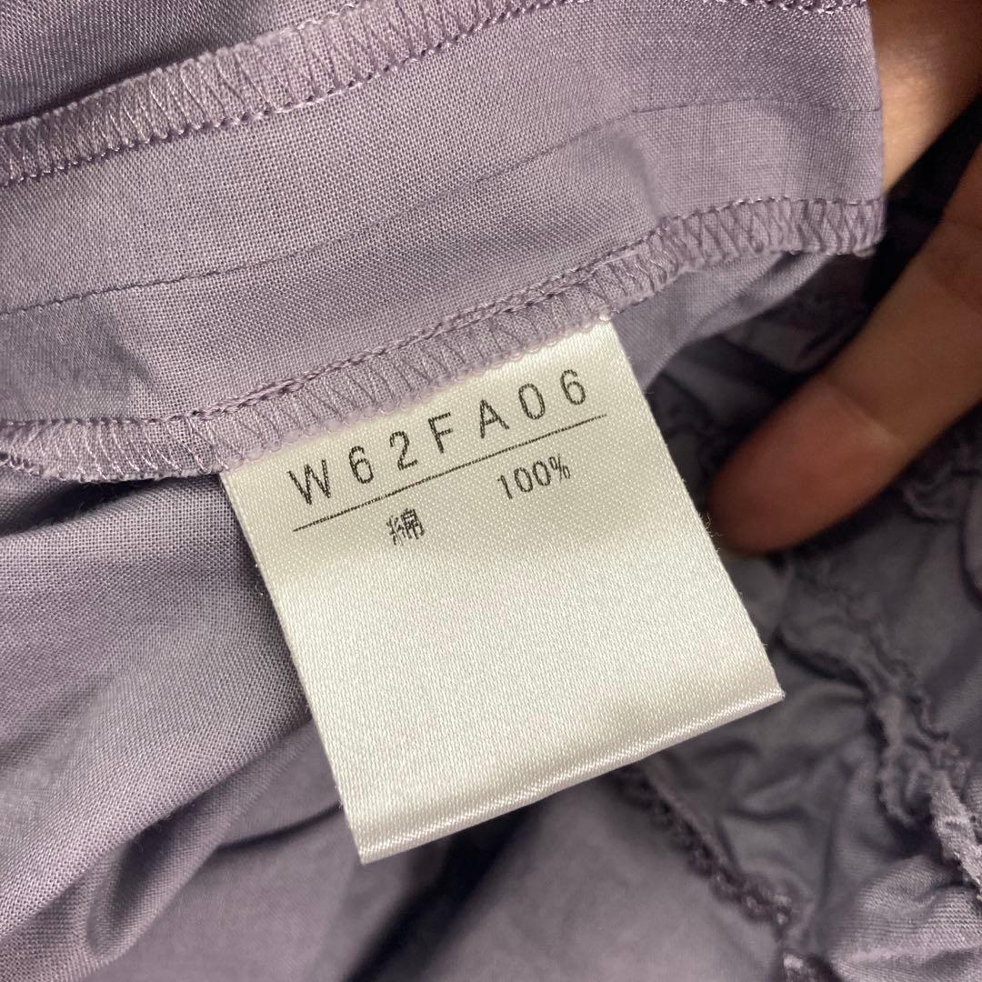 ワンダフルワールド 綿ローン ティアードワンピース パープル