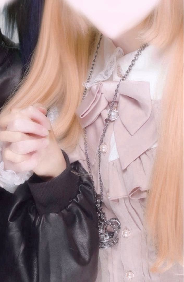 Secret honey 袖レースピンタックフリルヨーク切替セットアップ