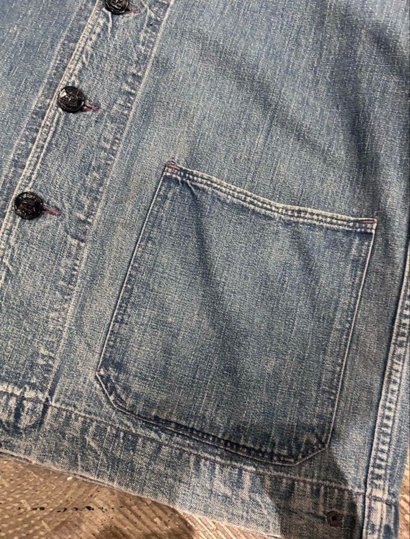 40s〜50s US NAVY ショールカラーカバーオール ヘチマ襟