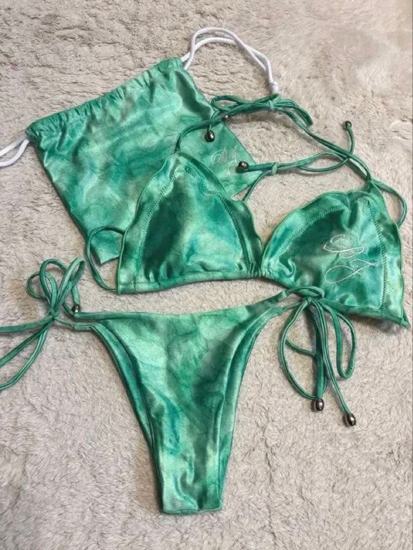 ベストボディジャパンBBJ決勝用ビキニ マーブルグリーンMサイズ