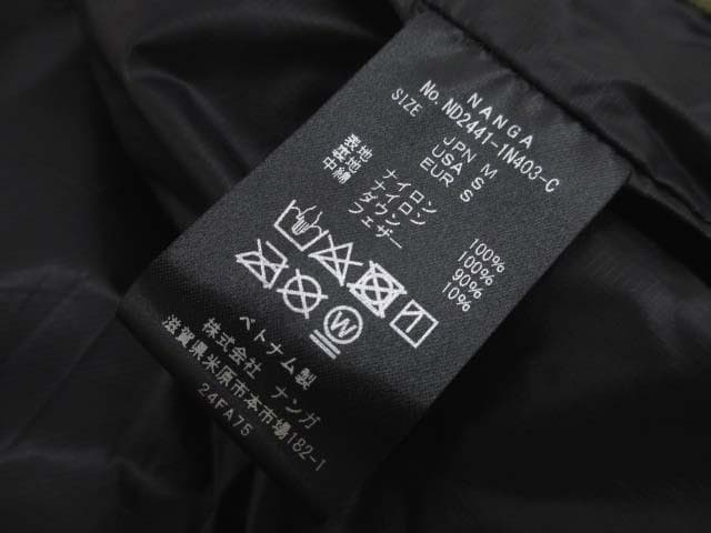 美品 NANGA ナンガ MAZENO RIDGE VEST M