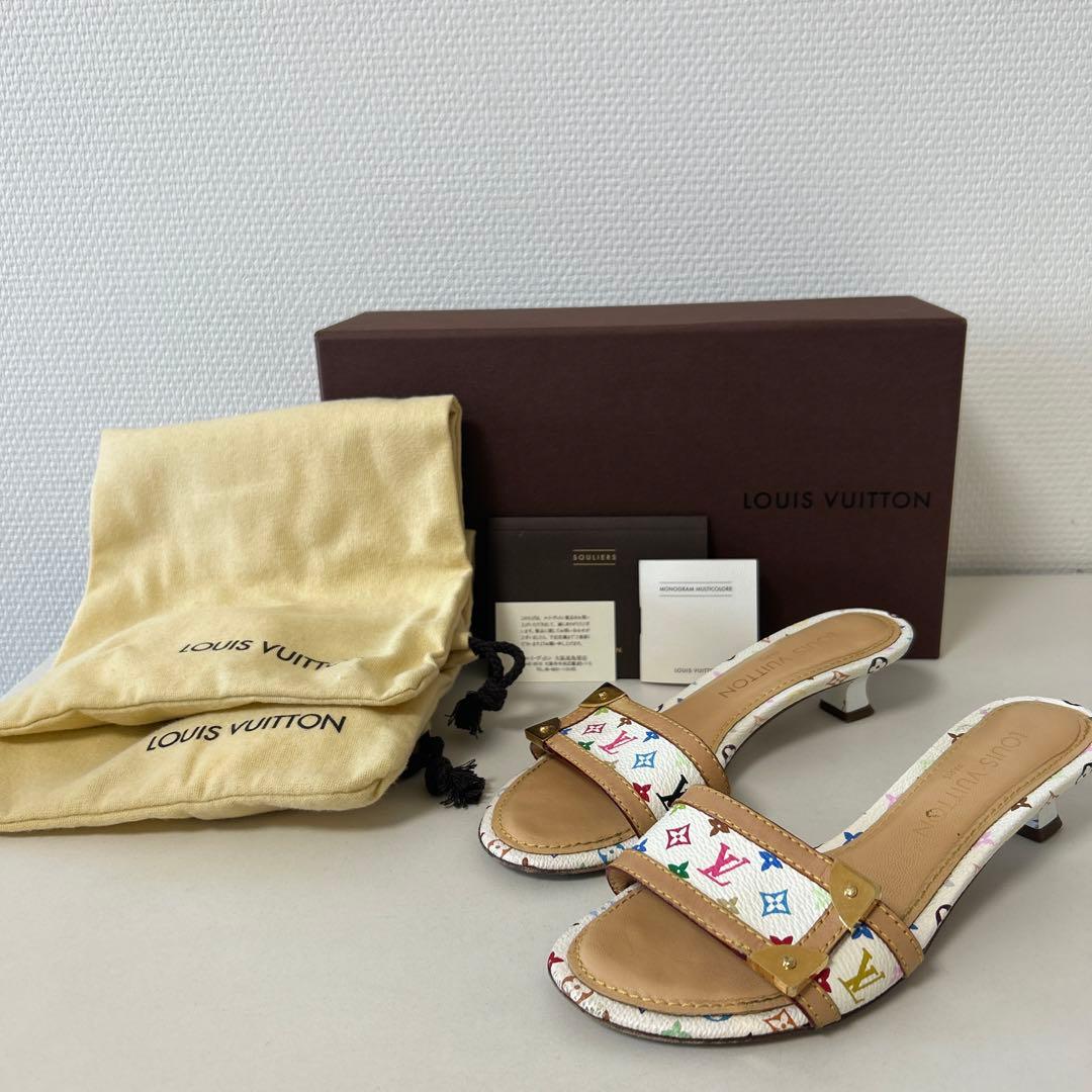 LOUIS VUITTON マルチカラー　ミュール　大阪高島屋購入品