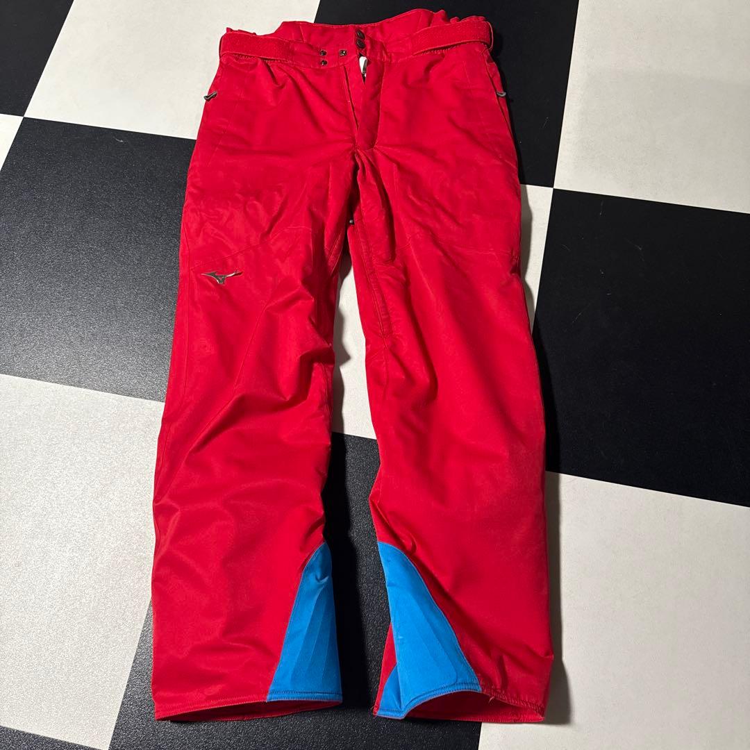 本日限定値下げミズノスキーウェア 上下セット 赤/青