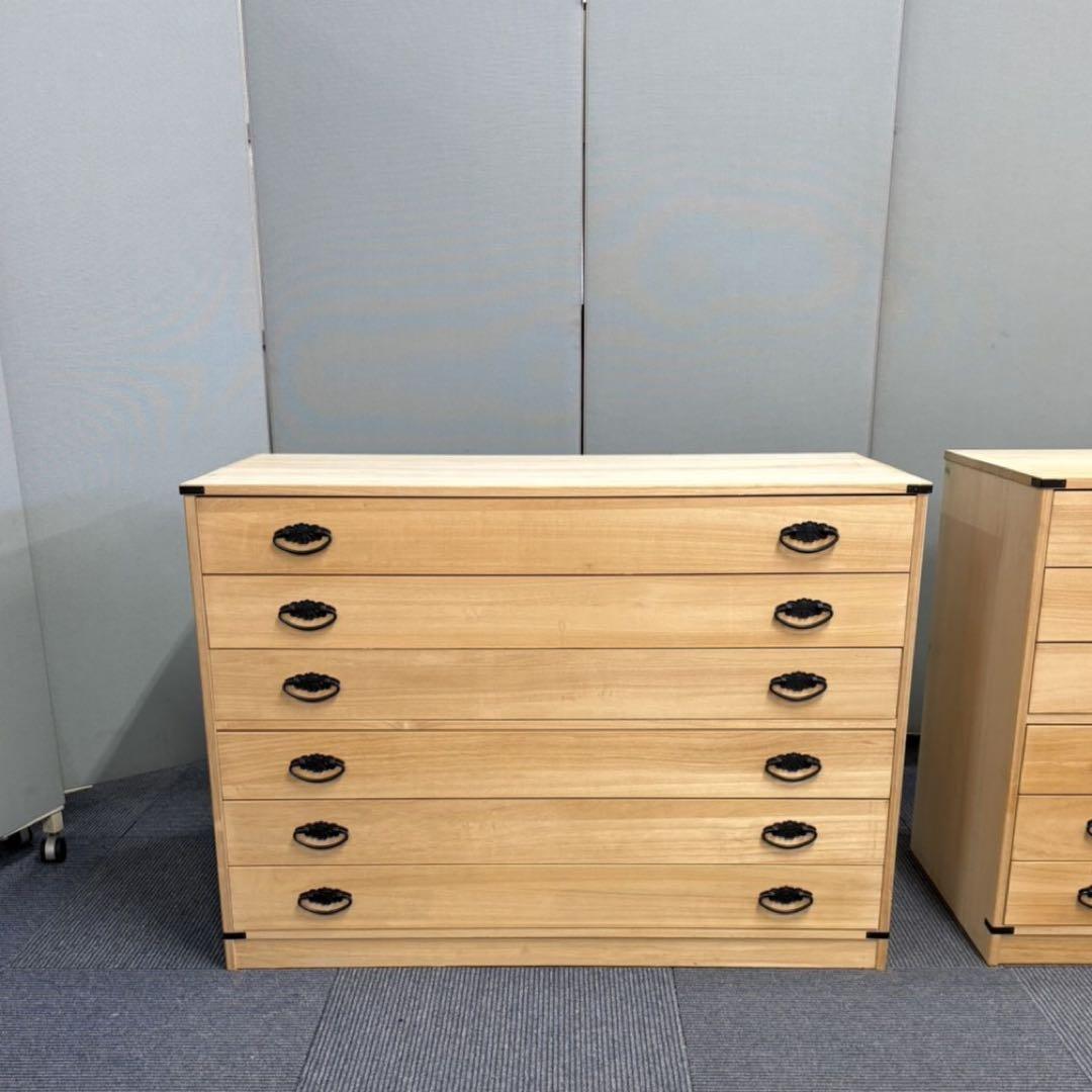 桐たんす 6段 着物用 和ダンス 収納 桐箪笥 関東圏～関西圏送料込み