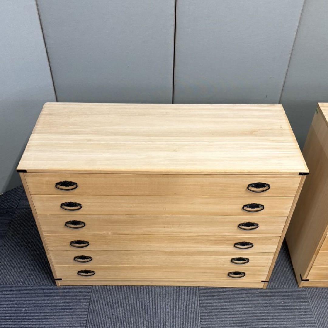 桐たんす 6段 着物用 和ダンス 収納 桐箪笥 関東圏～関西圏送料込み