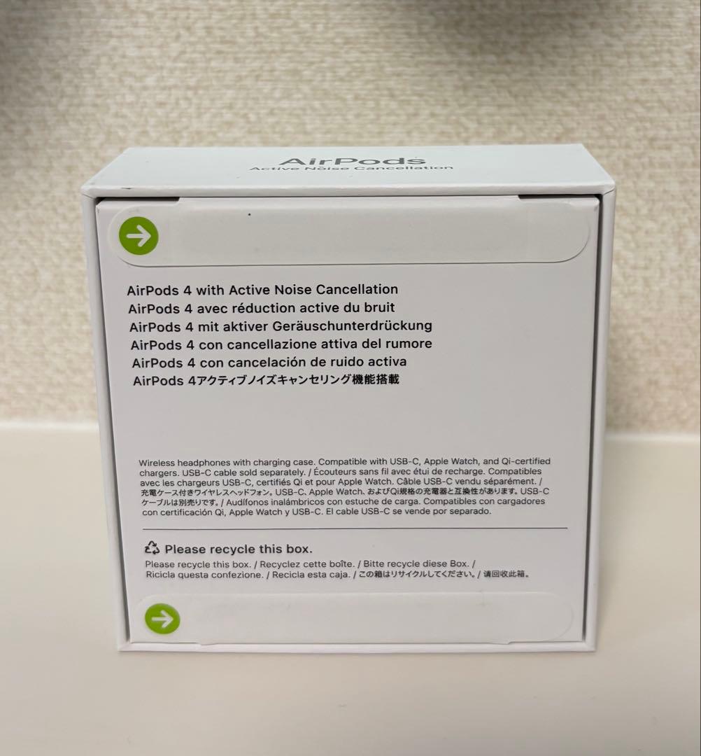 【新品・未使用】AirPods 4 本体 アクティブノイズキャンセリング