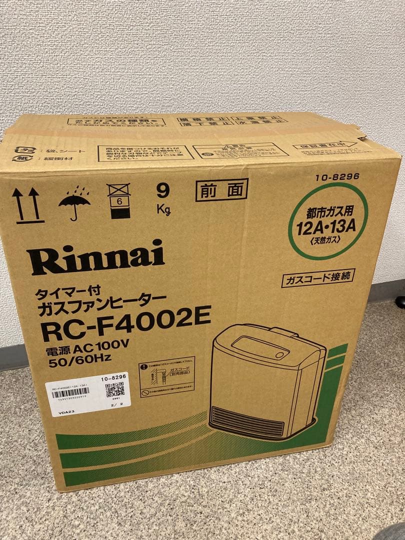 ★新品★送料込み★リンナイ★Rinnai RC-F4002E ガスファンヒーター