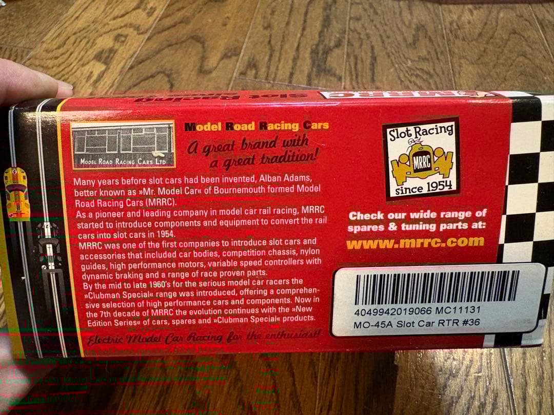 MRRC製1/32スケールスロットカー「Cheeta Black No.36 」