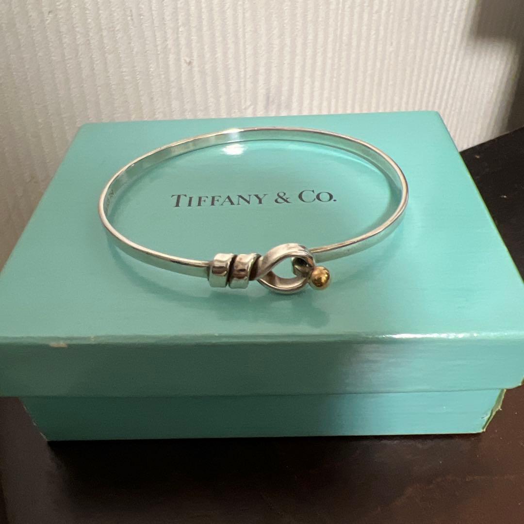 ティファニー　シルバーゴールド　バングル