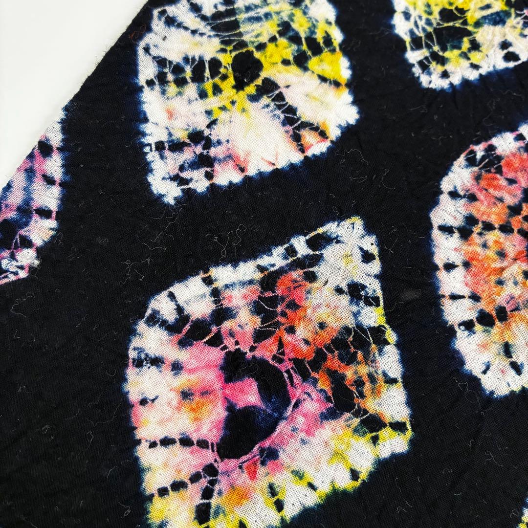 桜*中様 着物 有松絞り 浴衣 木綿 素敵なデザイン 藍染め U-7329