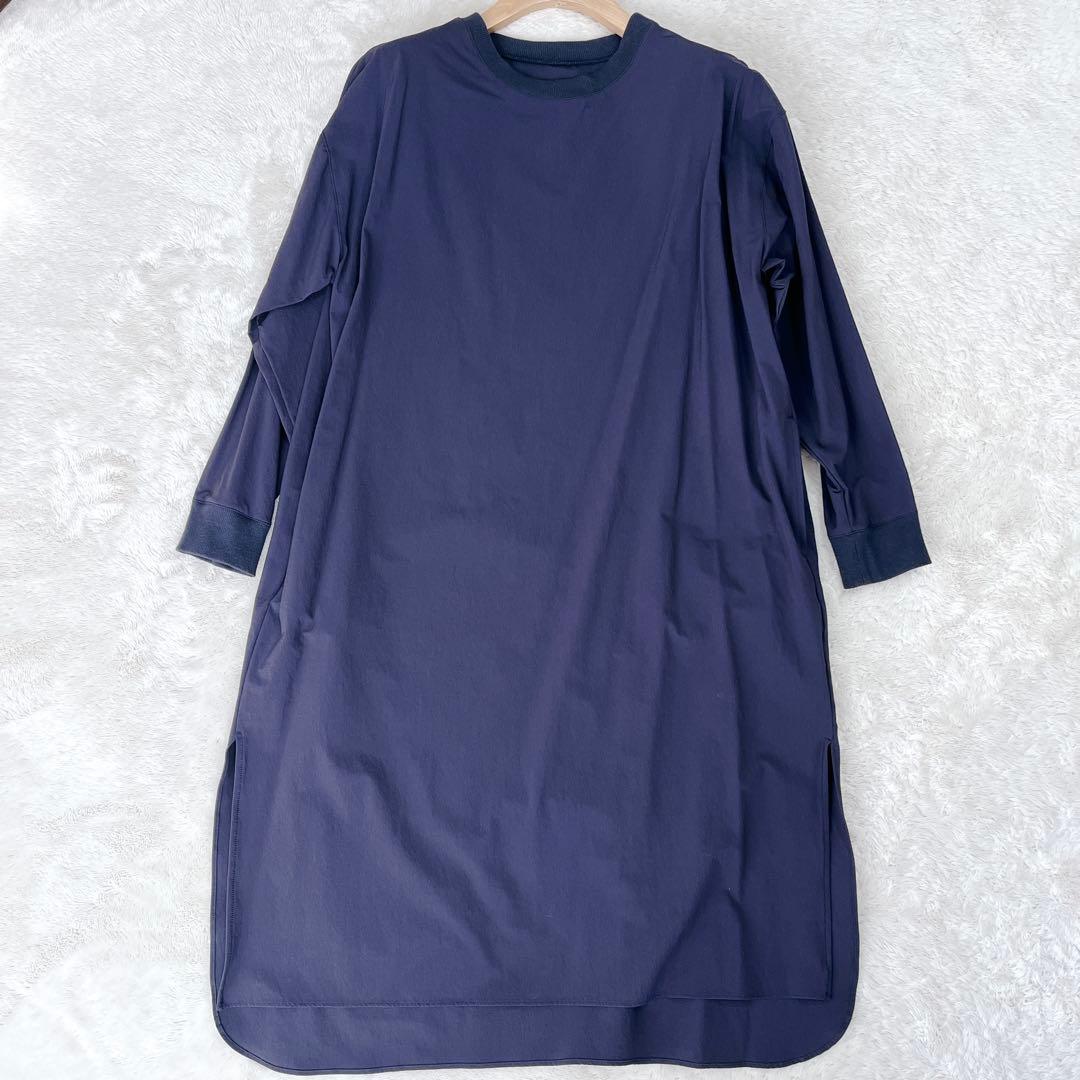 【極美品】OUR アワホーム チュニック プルオーバー ワンピース 紺
