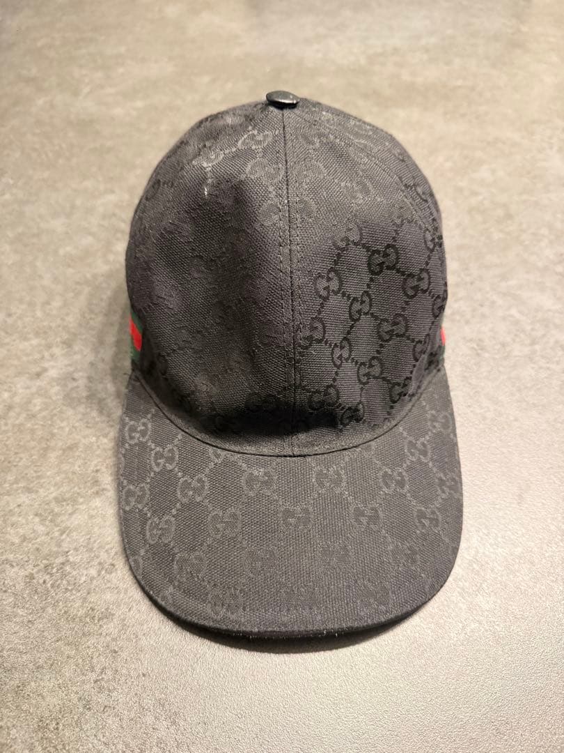 Gucci GGパターン キャップ ブラック