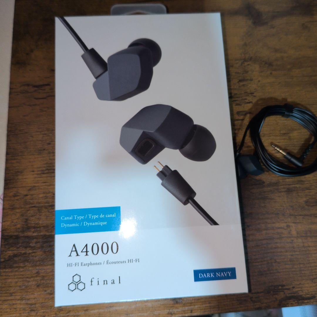 final A4000 ダークネイビー イヤホン