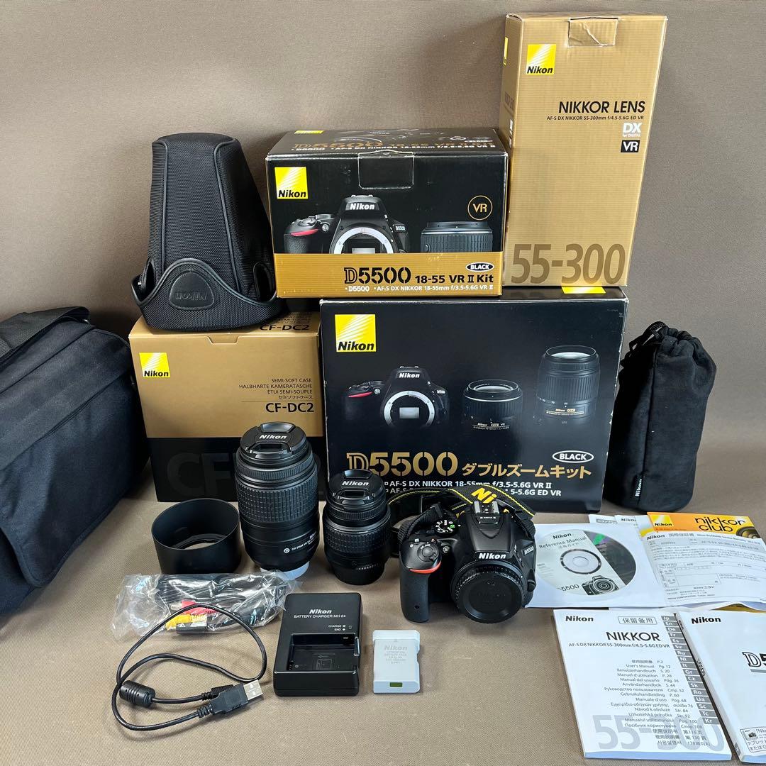 【美品】　Nikon D5500 ダブルズームキット