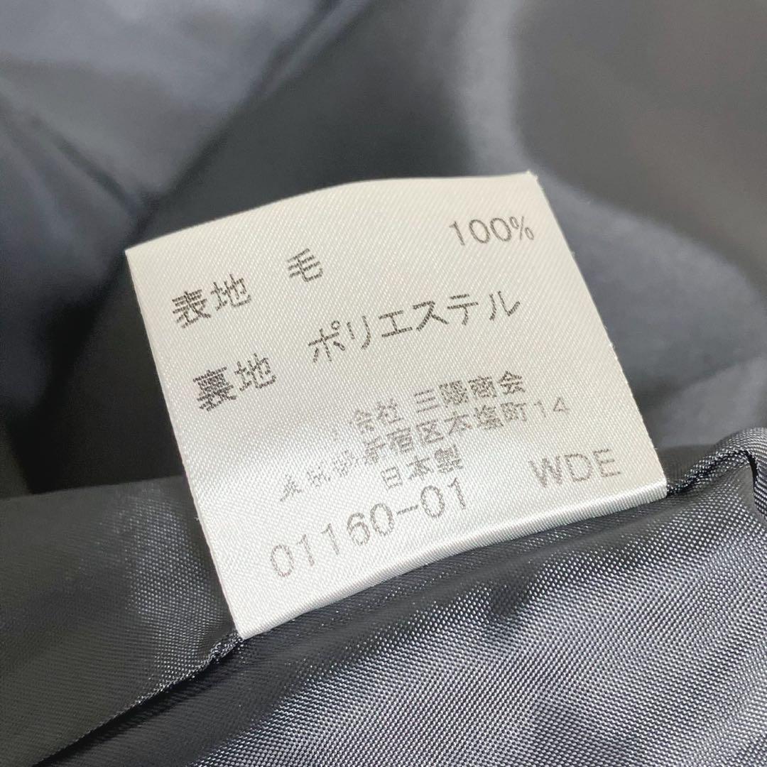 美品 バーバリー ロンドン ダブル 金ボタン テーラード ジャケット グレー