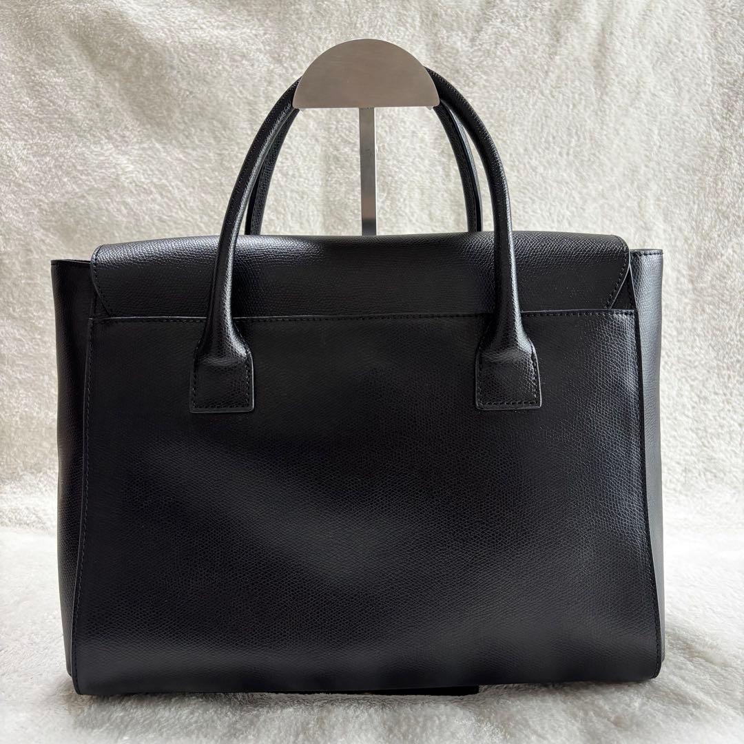 美品 FURLA フルラ レザー 2WAY ハンドバッグ ブラック 246572