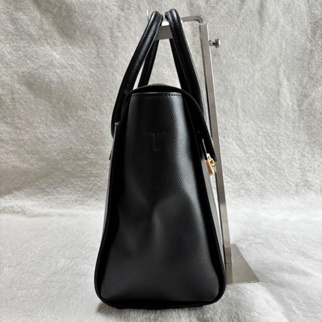 美品 FURLA フルラ レザー 2WAY ハンドバッグ ブラック 246572