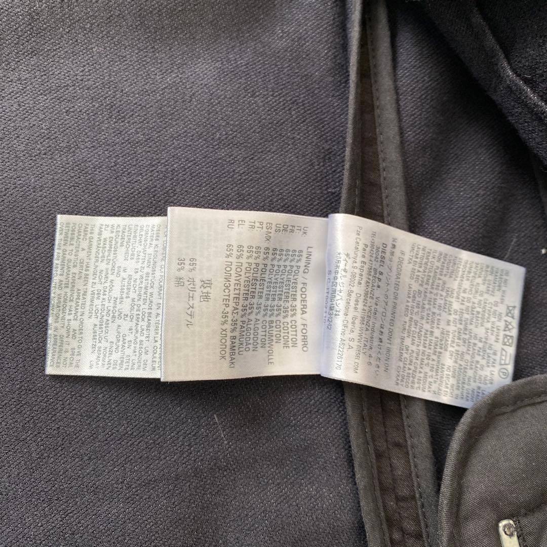 DIESELテーラードジャケット 黒 XLサイズ