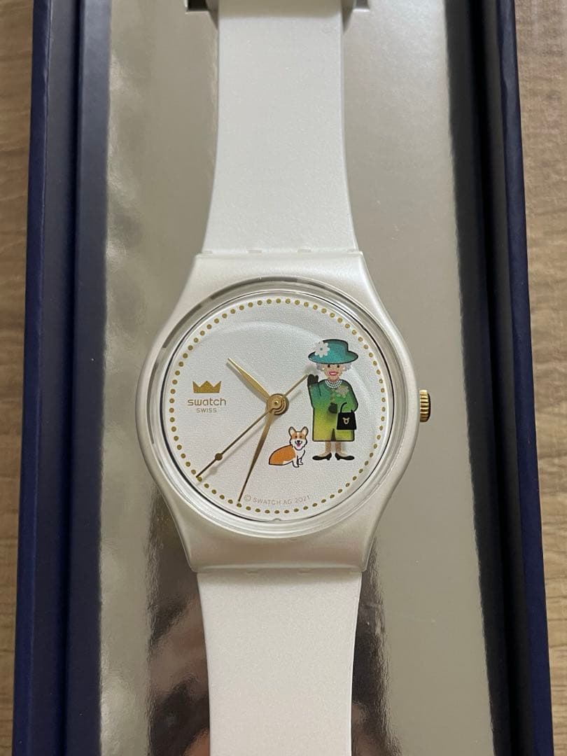 新品⭐︎Swatch スウォッチ エリザベス女王 在位70周年記念モデル クォーツ