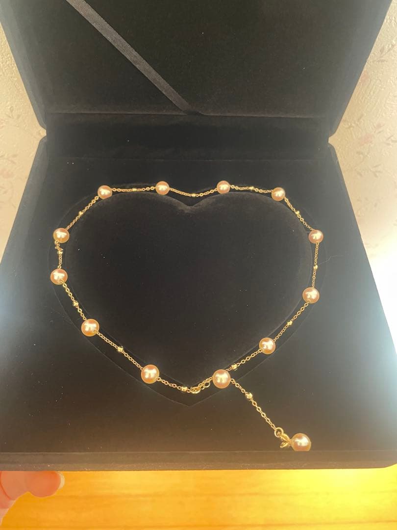 本真珠照り良しステーションネックレス7.7〜8.3mm箱無し