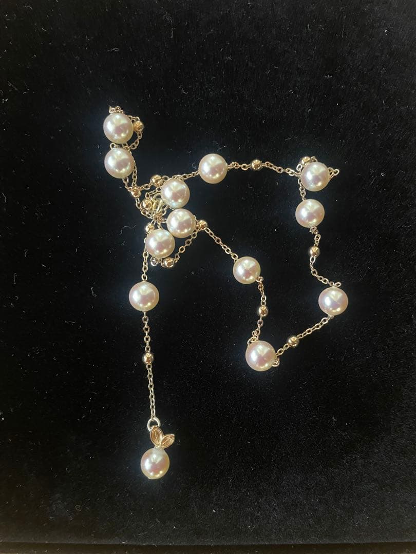 本真珠照り良しステーションネックレス7.7〜8.3mm箱無し