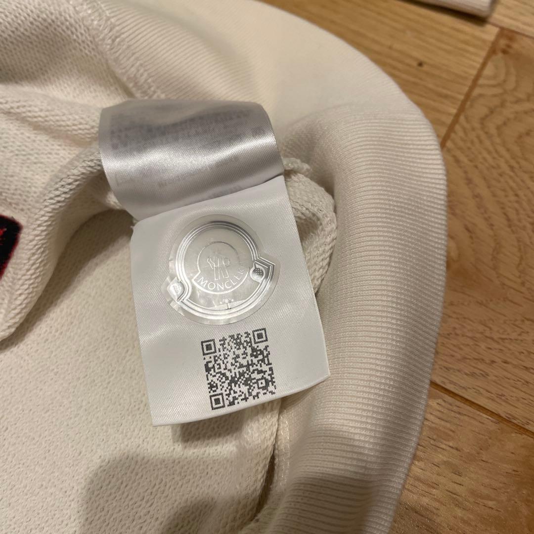 MONCLER ホワイト グラフィックトレーナー