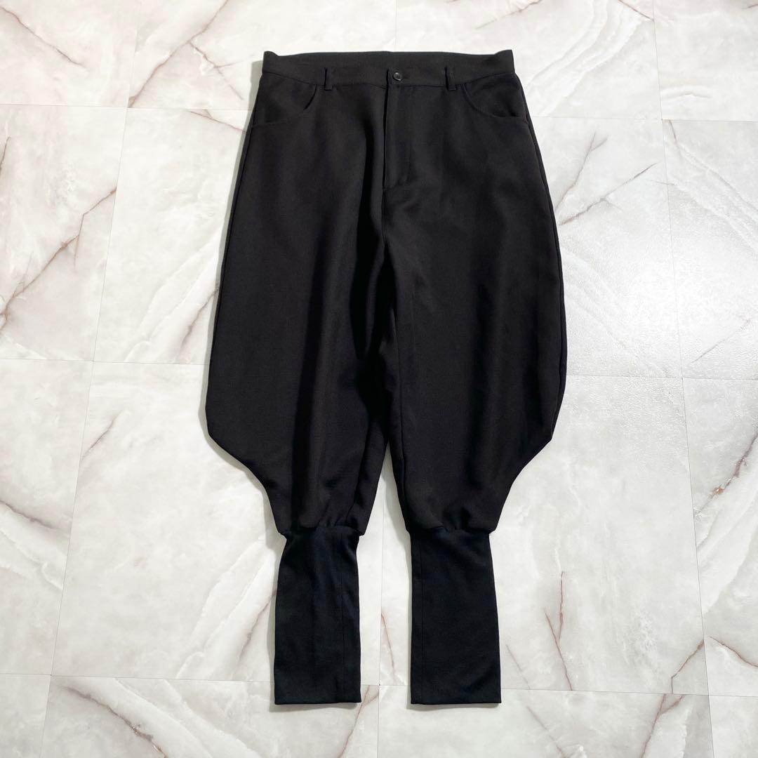 A17243 美品 グラム 変形サルエルパンツ ボンタン型 ブラック 3