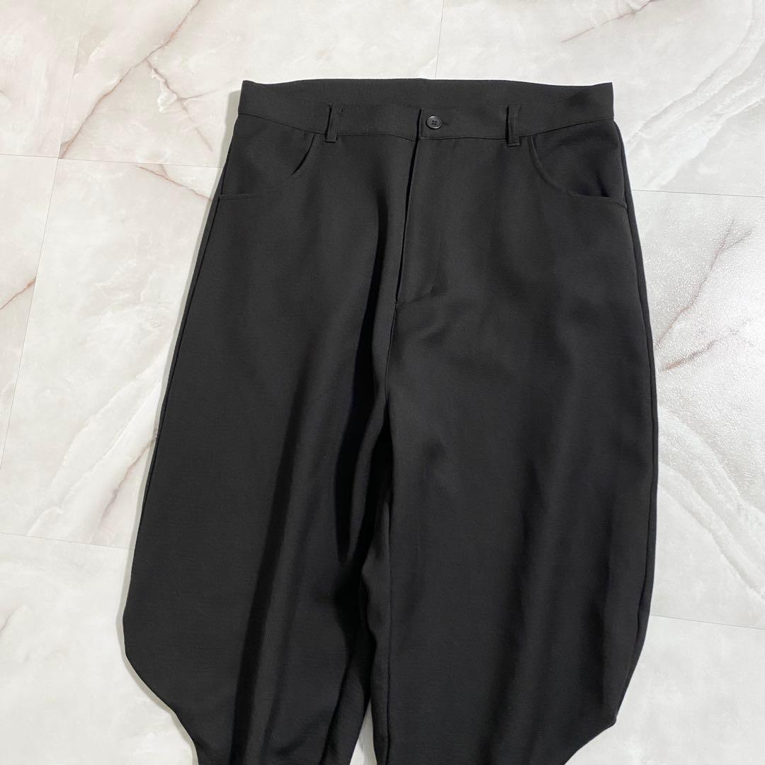 A17243 美品 グラム 変形サルエルパンツ ボンタン型 ブラック 3