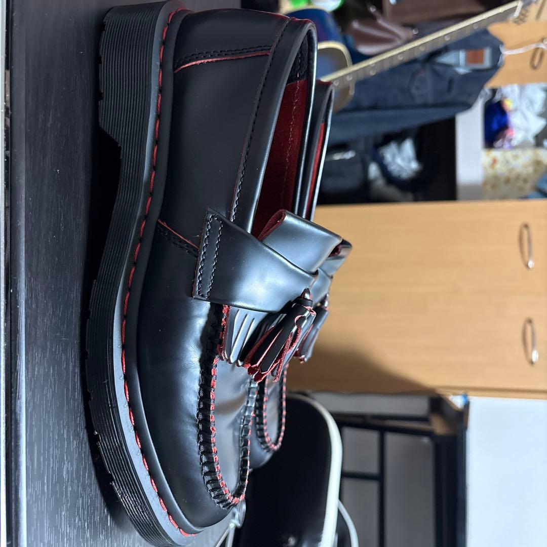 Dr. Martens タッセルローファー　赤ステッチ