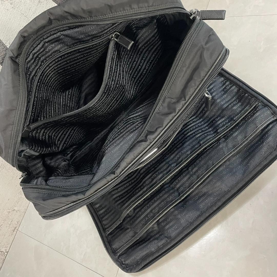 PRADA ボストンバッグ プラダ 2way ビジネスバッグ 2VE407 黒