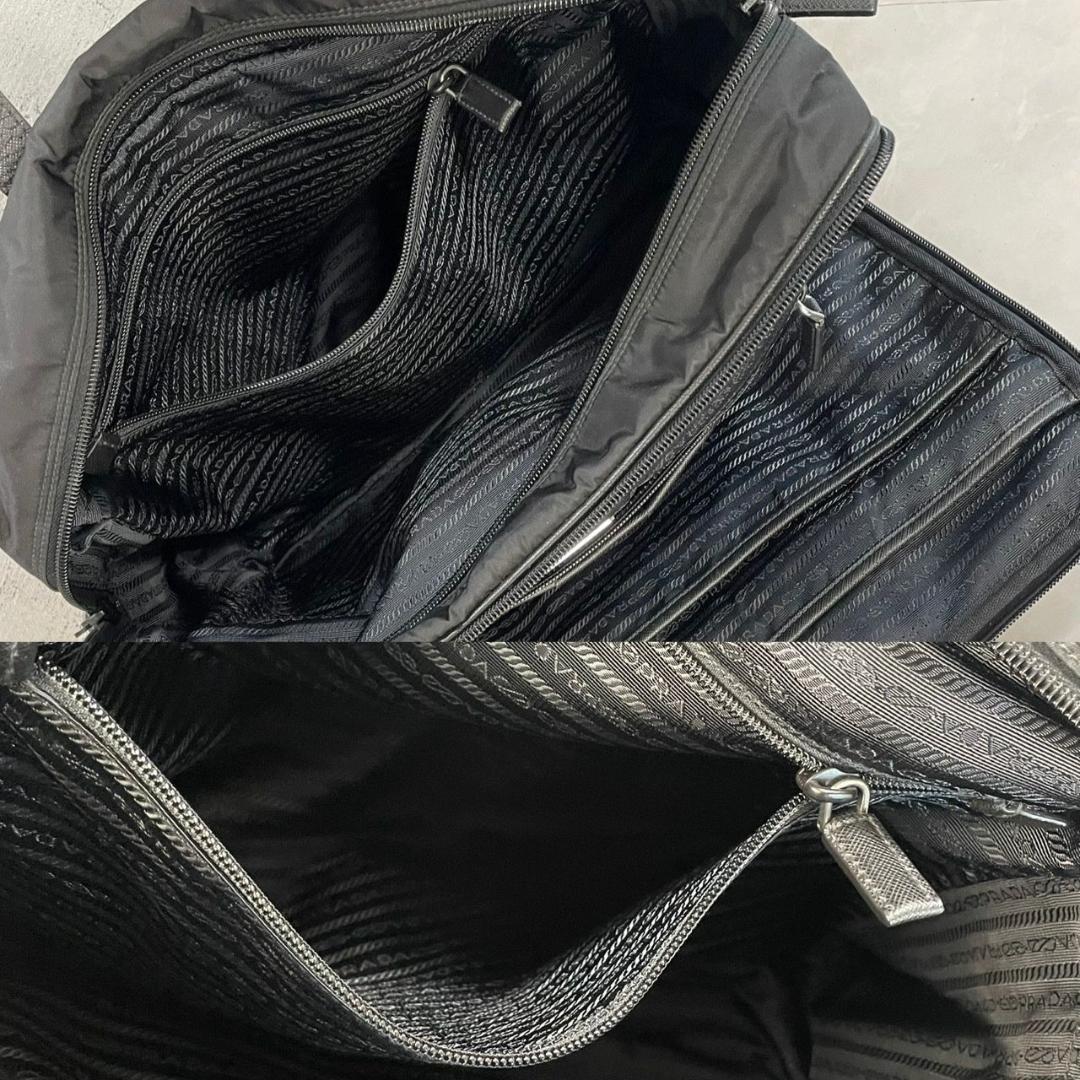 PRADA ボストンバッグ プラダ 2way ビジネスバッグ 2VE407 黒