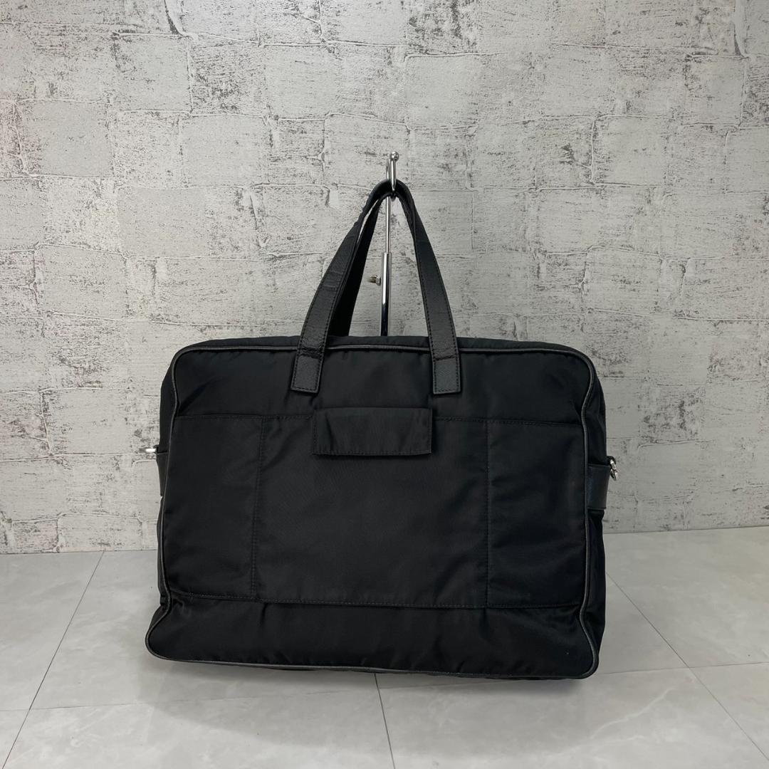 PRADA ボストンバッグ プラダ 2way ビジネスバッグ 2VE407 黒