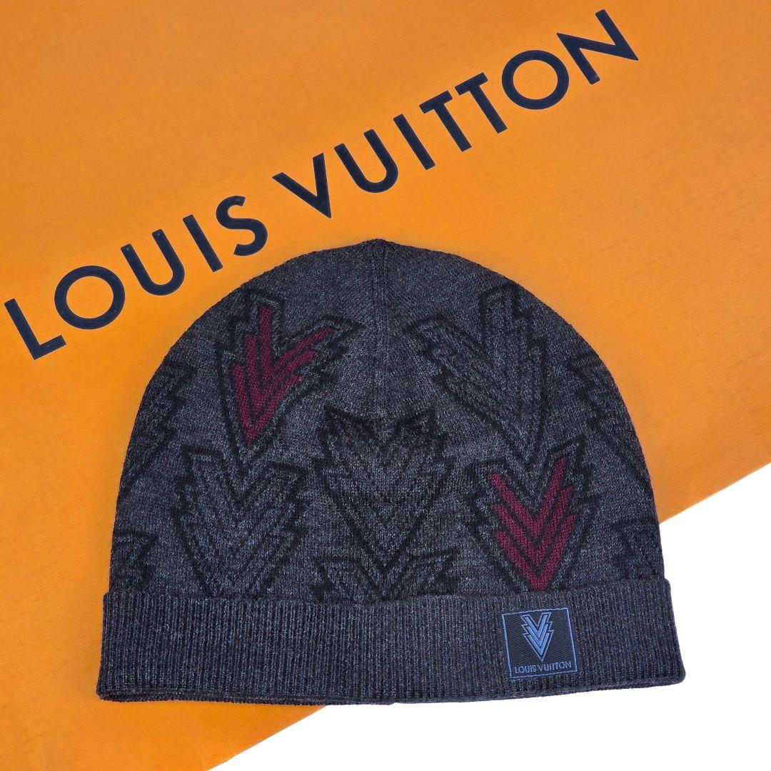 美品 ルイヴィトン トリプルV ビーニー ニット帽 ニットキャップ