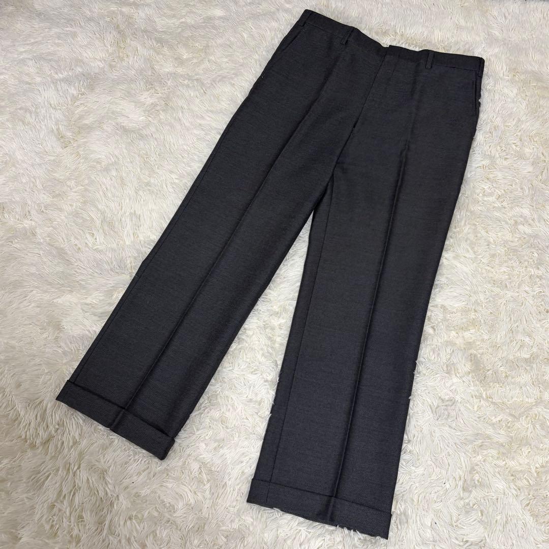 【モヘア】バーバリーズ スーツ セットアップ ダブル 2B グレー L