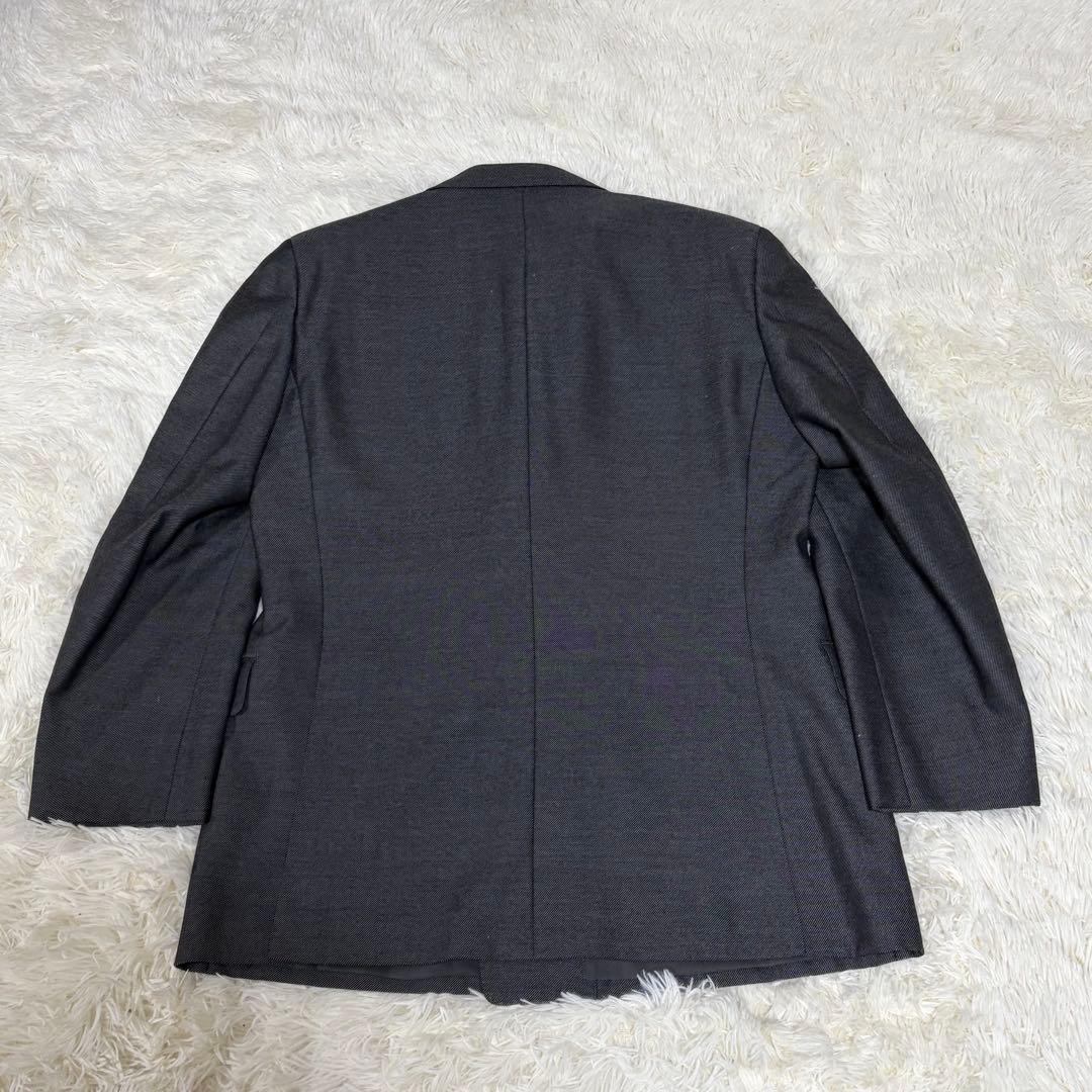 【モヘア】バーバリーズ スーツ セットアップ ダブル 2B グレー L