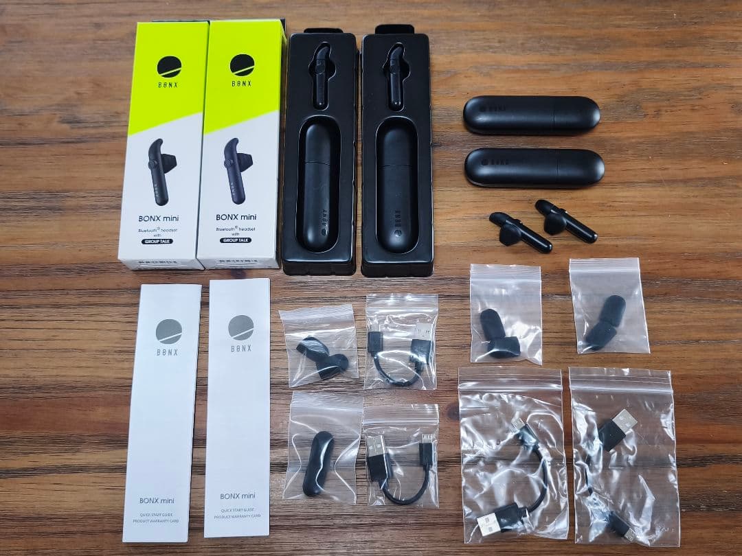 Bonx ボンクス ワイヤレスイヤホン　トランシーバー　4セット