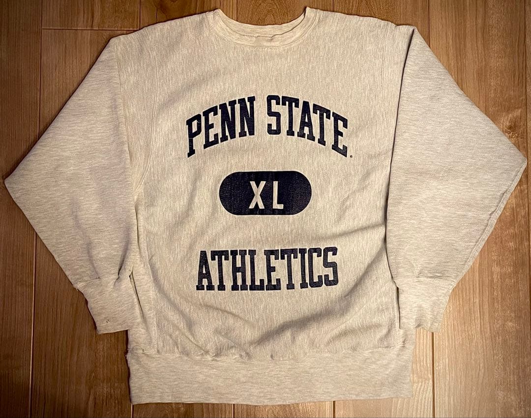 s*a様 Champion XL カレッジ　リバースウィーブ　刺繍タグ　三段プリ